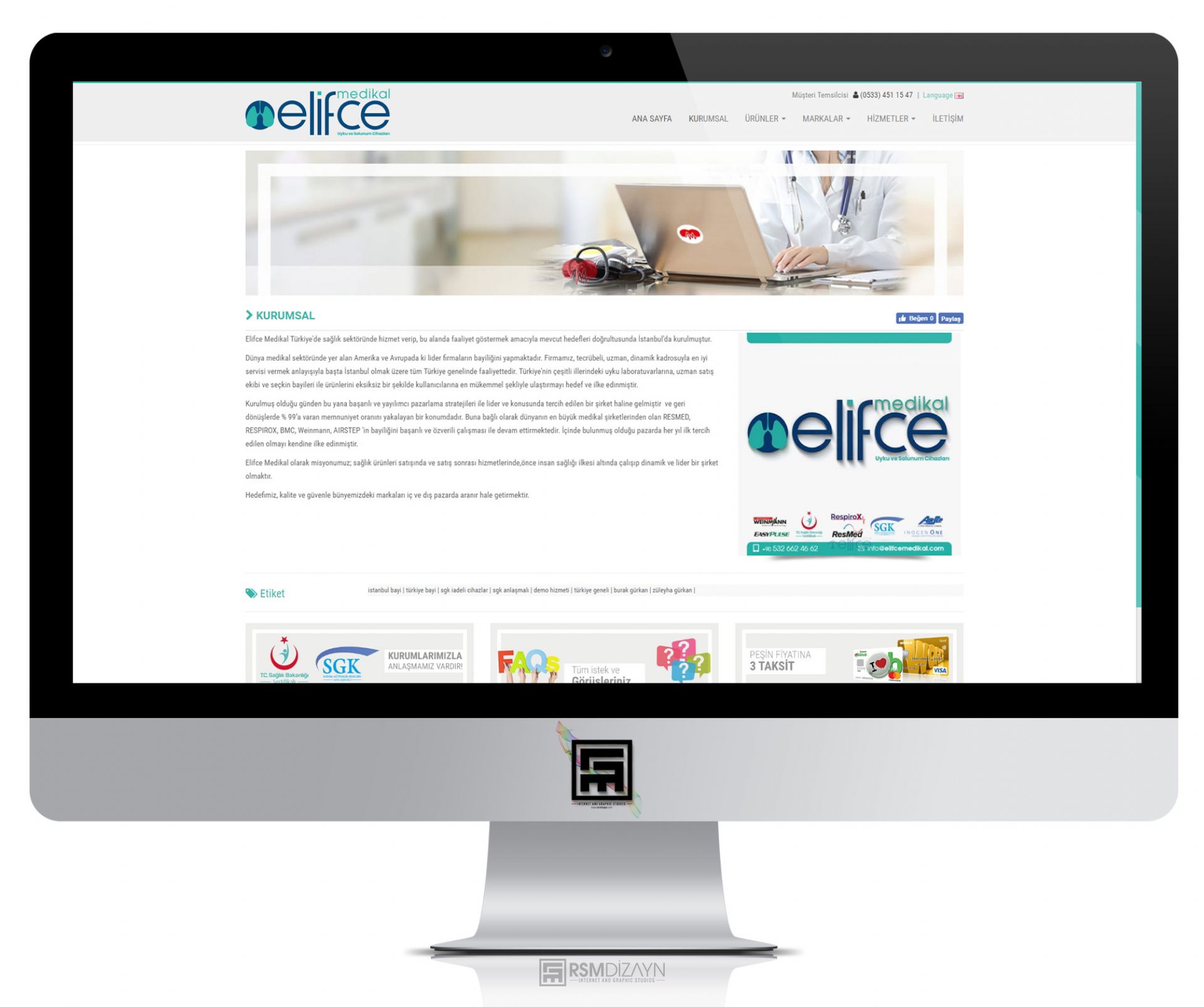 Elifce Medikal | Kurumsal Web Sitesi
