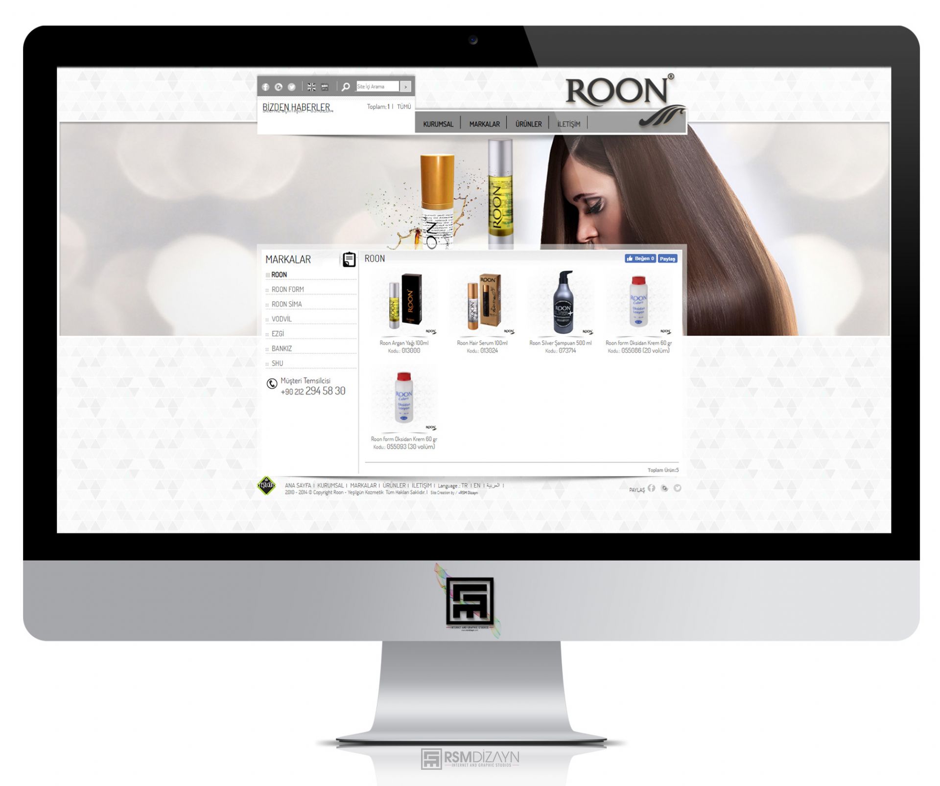 Roon Kozmetik | Web Tasarım