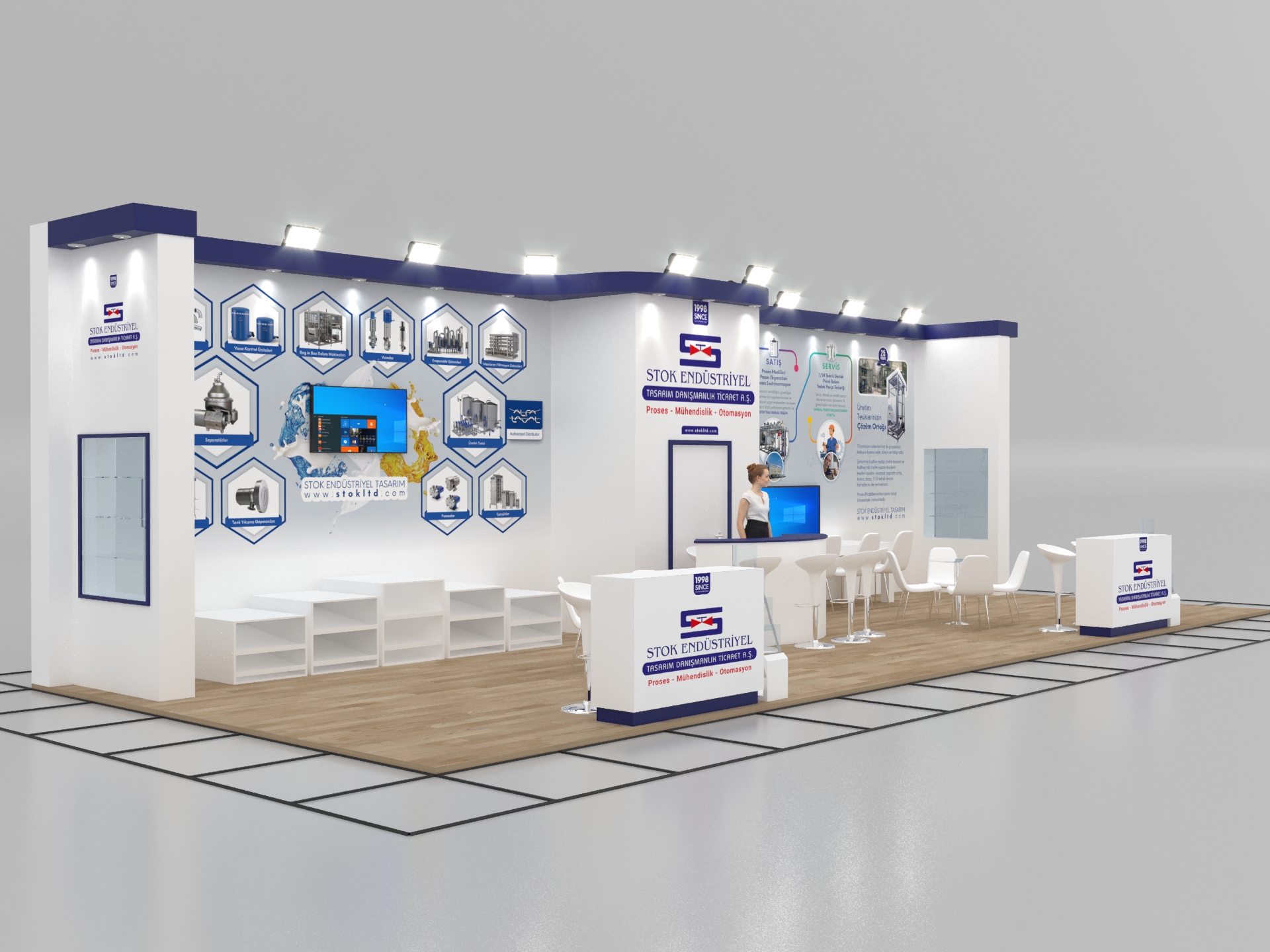 Stock Industrial | Fair Stand Visual Design and Printing Application